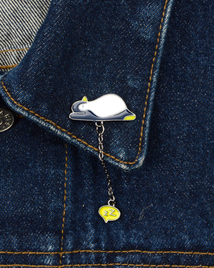 Broche - Accessoire pingouin pour Pâques