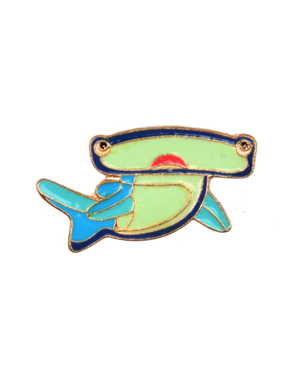 Broche requin-marteau - Accessoire océanique distinctif