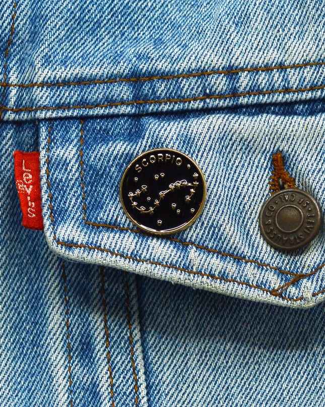 Broche - Accessoire d'Halloween et de Saint-Valentin - Constellation du Scorpion