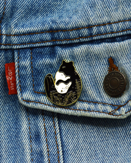 Broche - Amour des chats | Saint-Valentin