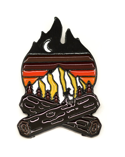 Broche - Motif feu de camp