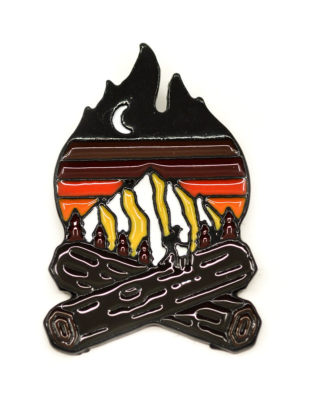 Broche - Motif feu de camp