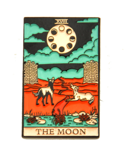 Broche Tarot - Accessoire de costume d'Halloween La Lune II