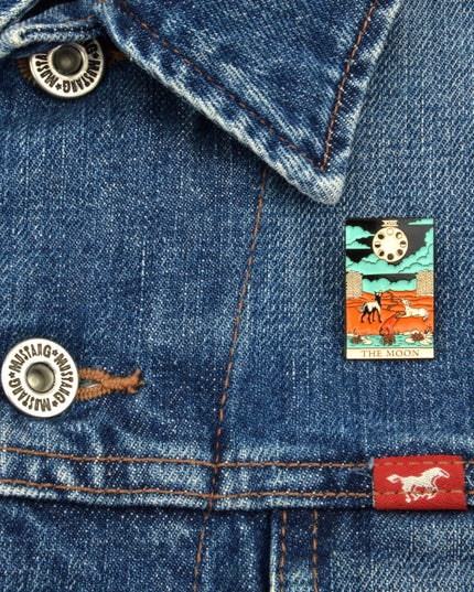 Broche Tarot - Accessoire de costume d'Halloween La Lune II