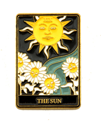 Broche Tarot - Accessoires d'Halloween Le Soleil