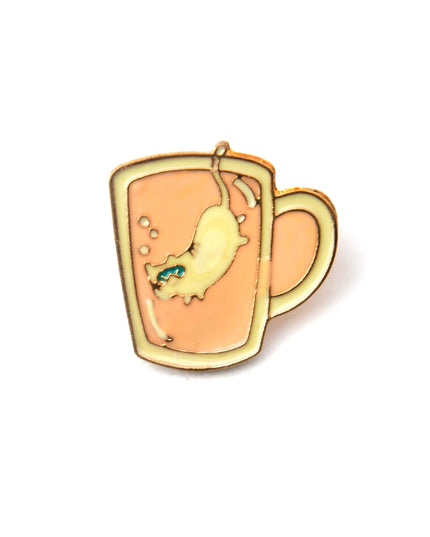 Broche Plongeur de Thé - Motif Sous-Marin Original