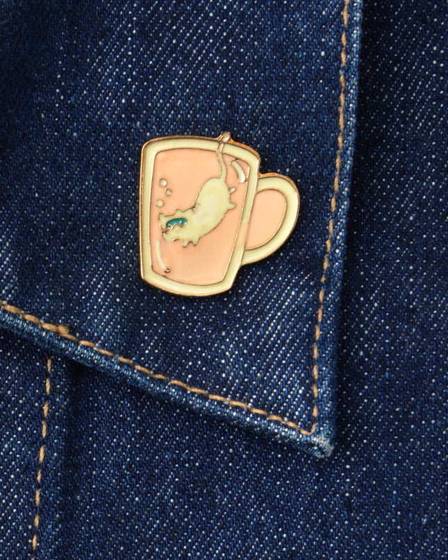 Broche Plongeur de Thé - Motif Sous-Marin Original