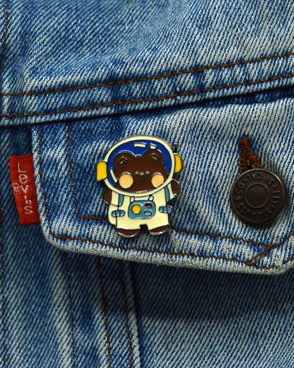 Broche - Motif Ours de l'espace