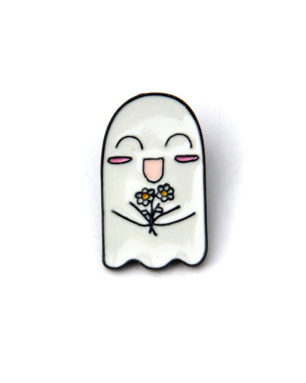 Broche - Accessoire fantôme fleuri pour Halloween et Pâques