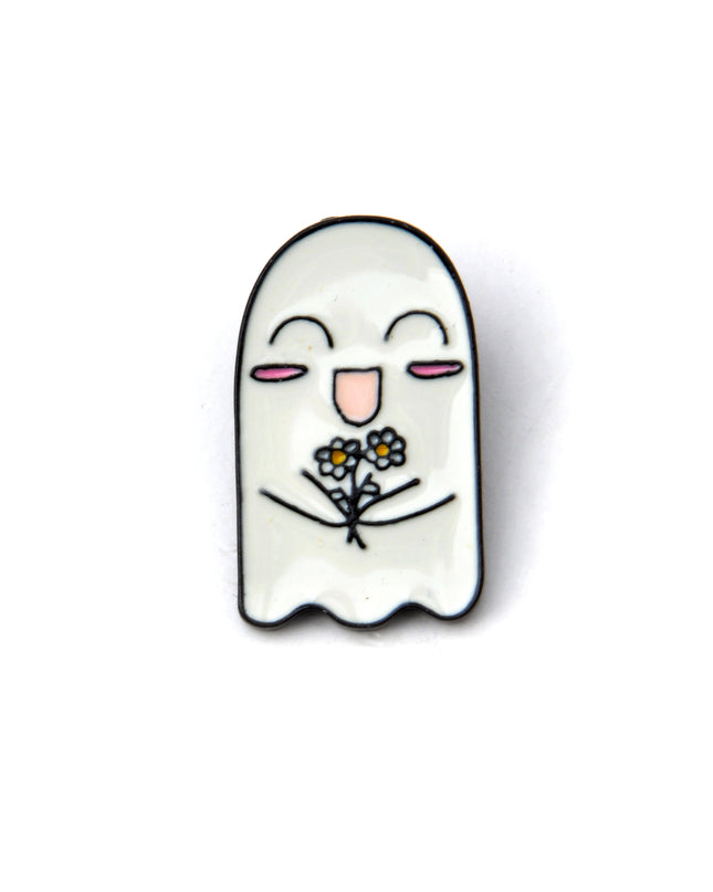 Broche - Accessoire fantôme fleuri pour Halloween et Pâques