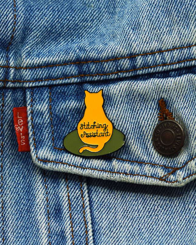 Broche - Motif Chat Rouge