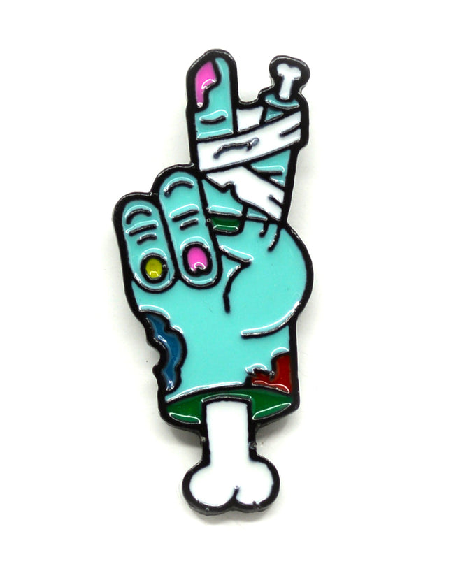 Épinglette Zombie Peace - Accessoire de déguisement d'Halloween amusant