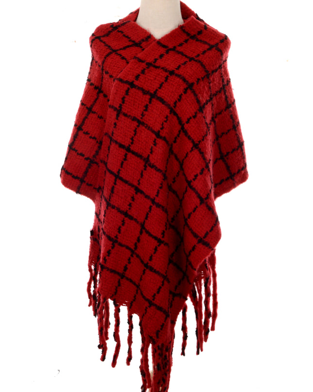 Écharpe à carreaux rouges | Mots-clés : Accessoires, Collections limitées