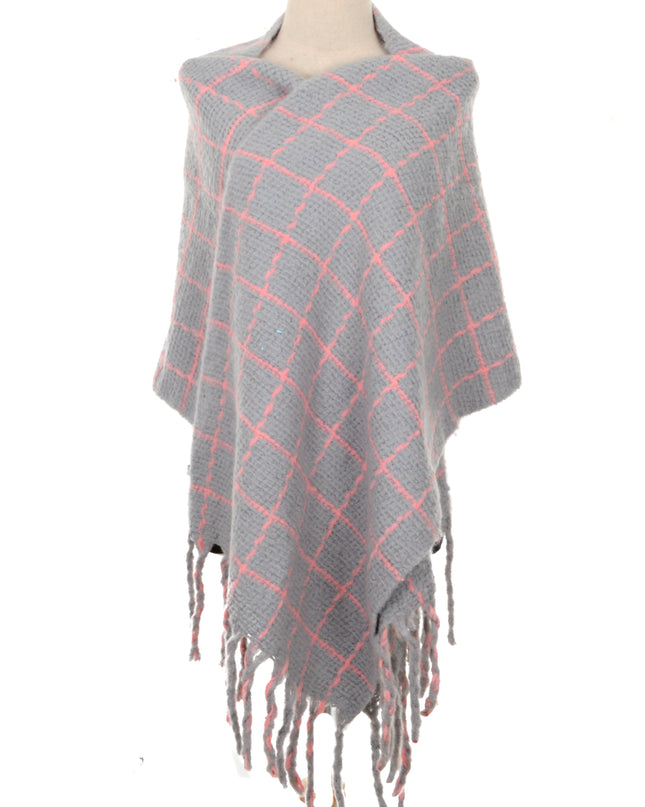 Écharpe à carreaux gris | Mots-clés : Accessoires, Collections limitées