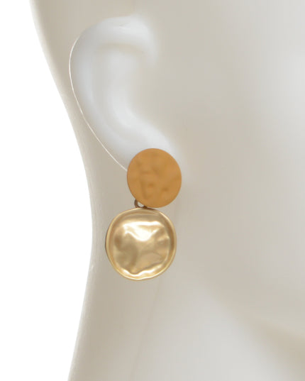 Boucles d'oreilles disque - Marron I | Thèmes Noël et Halloween