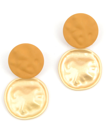 Boucles d'oreilles disque - Marron I | Thèmes Noël et Halloween