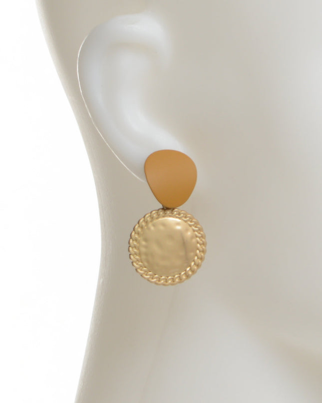 Boucles d'oreilles disque - Marron II | Thèmes Noël et Halloween