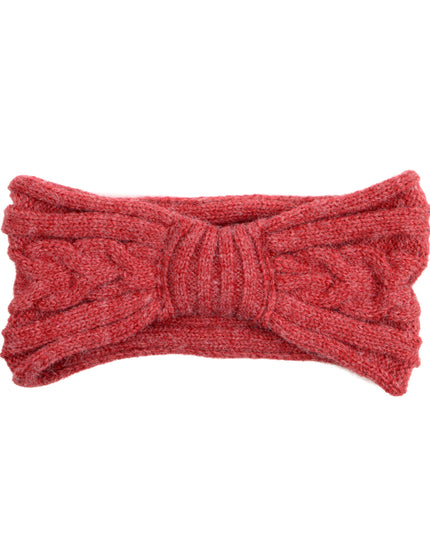Bandeau tricoté bordeaux | Collection Fêtes