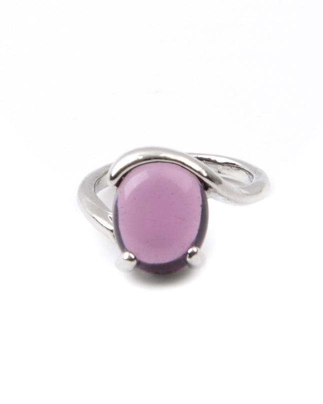 Bague bohème - Ovale violet