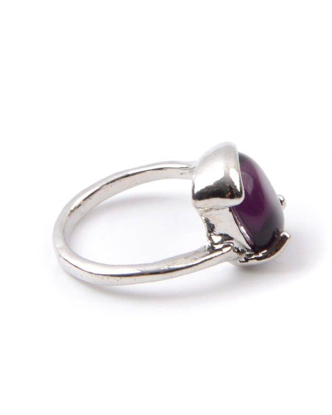 Bague bohème - Ovale violet