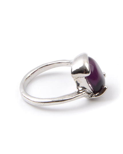Bohemian Purple Oval Ring