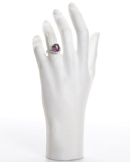 Bague bohème - Ovale violet