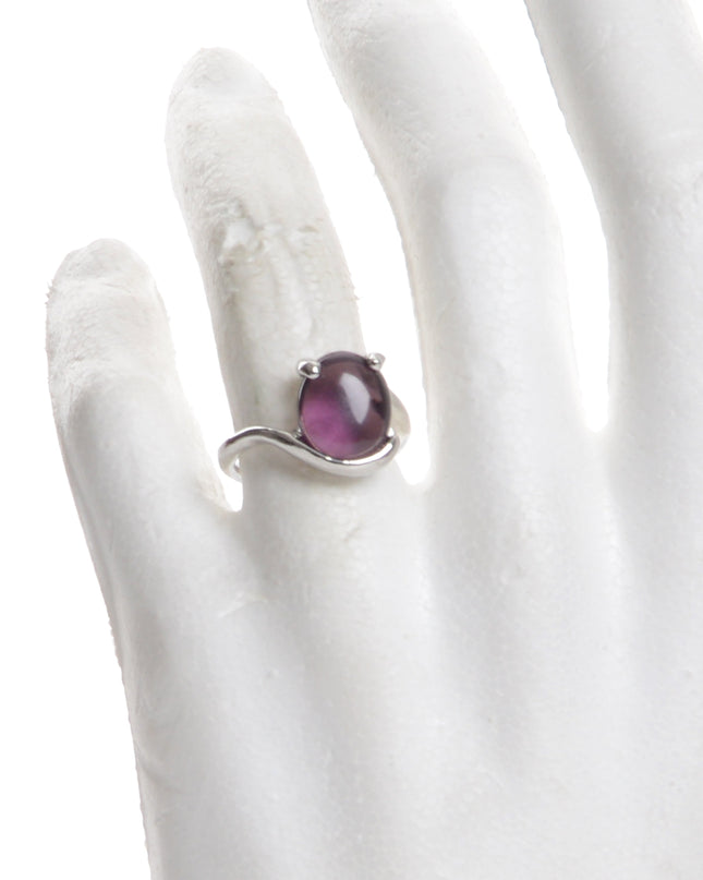 Bague bohème - Ovale violet
