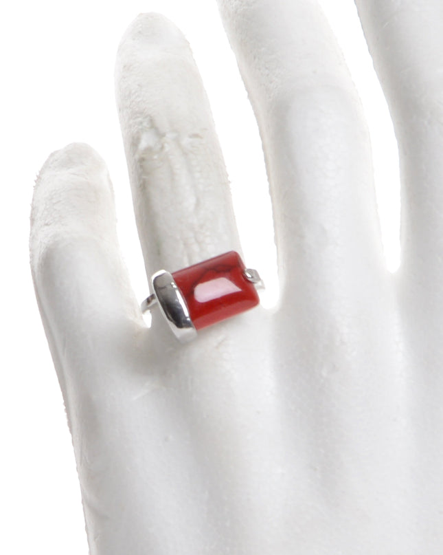 Red Square I Bague Boho
