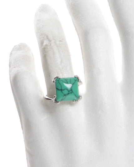 Bague bohème verte
