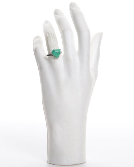 Bague bohème - Cœur vert