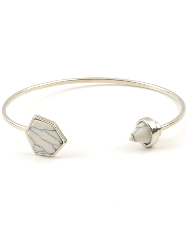 Bracelet en pierre précieuse - Blanc I