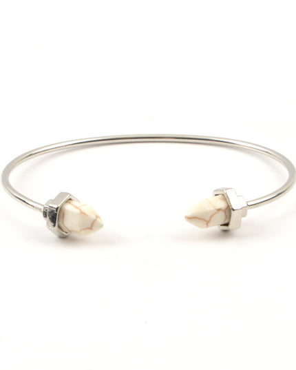 Bracelet en pierres précieuses - Blanc II