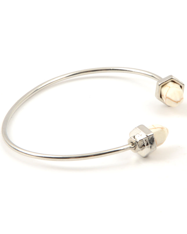 Bracelet en pierres précieuses - Blanc II