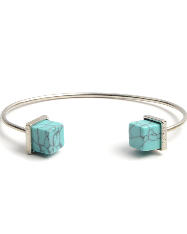 Bracelet en pierre précieuse - Cube