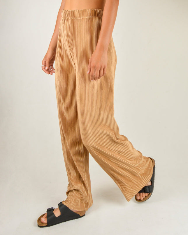 Pantalon en crêpe beige | Vêtement d'intérieur polyvalent