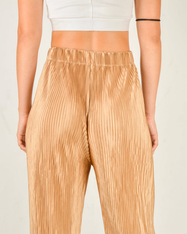 Pantalon en crêpe beige | Vêtement d'intérieur polyvalent