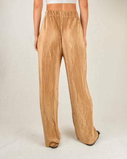 Pantalon en crêpe beige | Vêtement d'intérieur polyvalent