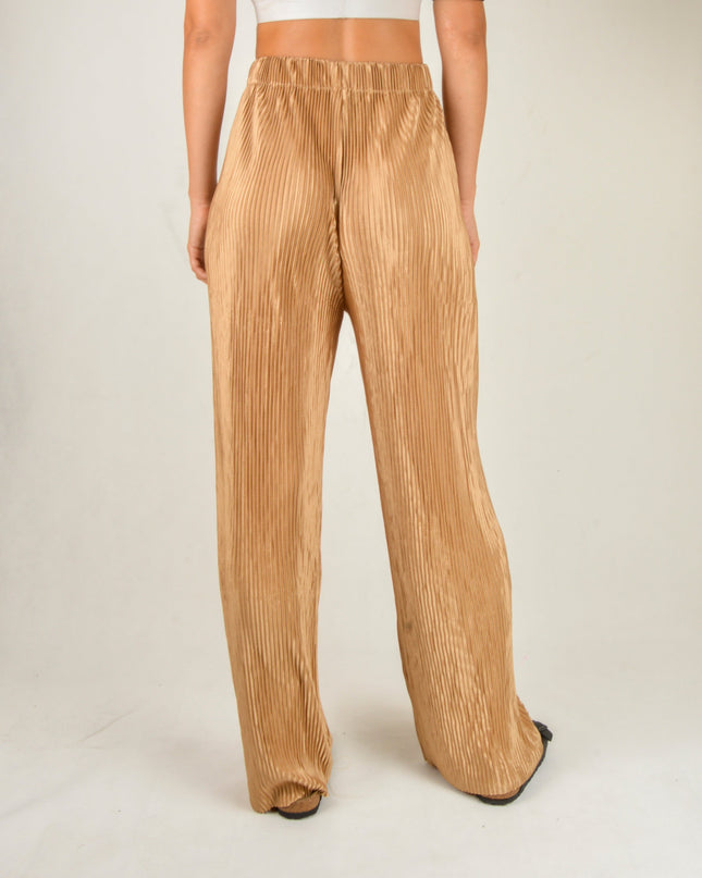 Pantalon en crêpe beige | Vêtement d'intérieur polyvalent
