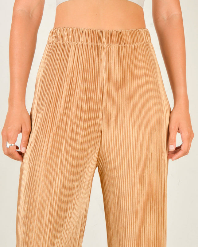 Pantalon en crêpe beige | Vêtement d'intérieur polyvalent