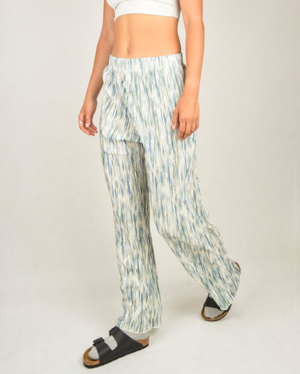 Pantalon crêpe rayé | Élégant et confortable