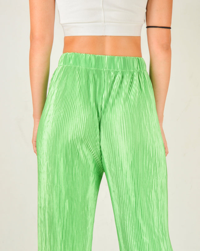Pantalon crêpe vert | Vêtement d'intérieur confortable et indispensable