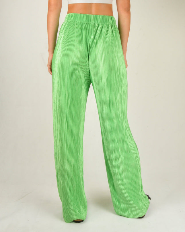Pantalon crêpe vert | Vêtement d'intérieur confortable et indispensable