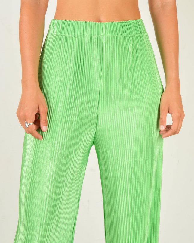 Pantalon crêpe vert | Vêtement d'intérieur confortable et indispensable