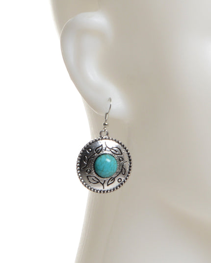 Boucles d'oreilles turquoise