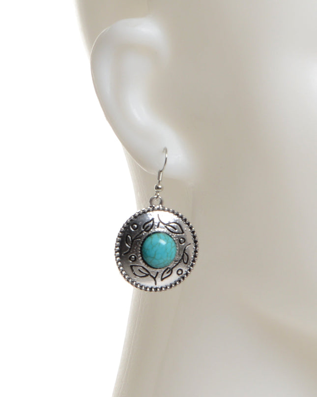 Boucles d'oreilles turquoise