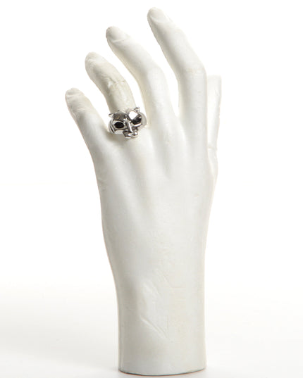 Bague léopard chromée