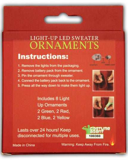 Décorations LED pour pulls de Noël