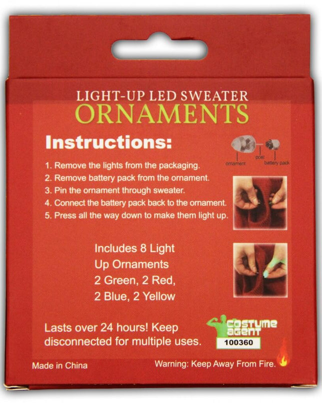 Décorations LED pour pulls de Noël