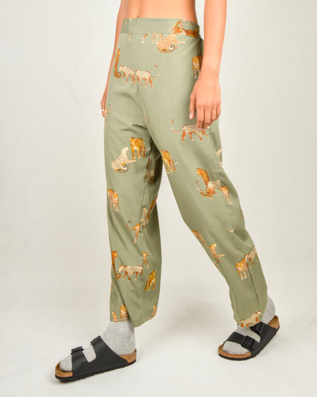 Pantalon léopard | Vêtements d'intérieur tendance pour tous