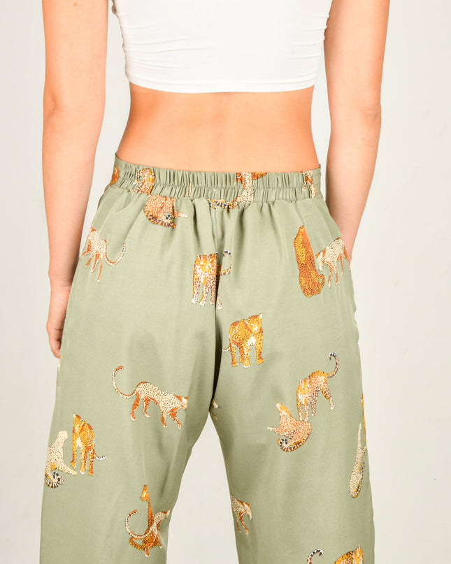 Pantalon léopard | Vêtements d'intérieur tendance pour tous